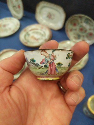 Lot 170 - A Chinese Porcelain Coffee Cup and Teabowl,...
