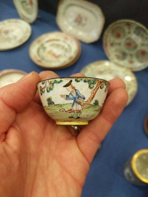 Lot 170 - A Chinese Porcelain Coffee Cup and Teabowl,...