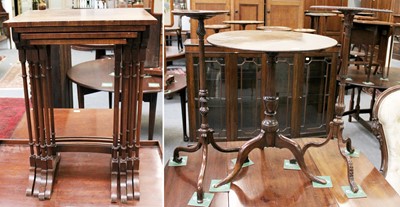 Lot 1250 - A George III Mahogany Tilt Top Tripod Table,...