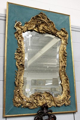 Lot 1145 - An 18th Century Gilt Gesso Mirror, decorated...