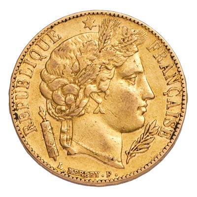 Lot 332 - France, 20 Francs 1851A (.900 gold, 21mm,...