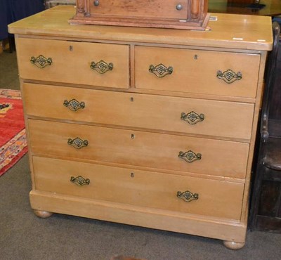 Lot 435 - An Edwardian pine four height chest of drawers