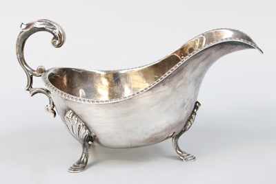 Lot 37 - A George V Silver Sauceboat, by Henry Wigfull,...