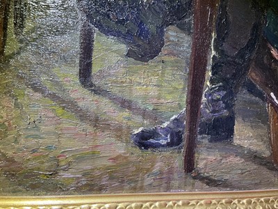 Lot 1171 - August von Brandis (1859-1947) "Interieur mit...