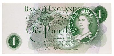 Lot 446 - Bank of England Error £1 Note, No Serial...