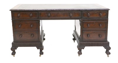 Lot 1195 - A George III-Style Carved Mahogany...