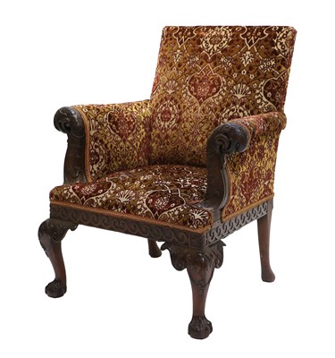 Lot 1196 - A George III-Style Irish Library Armchair,...