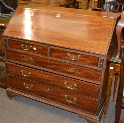 Lot 441 - George III mahogany bureau