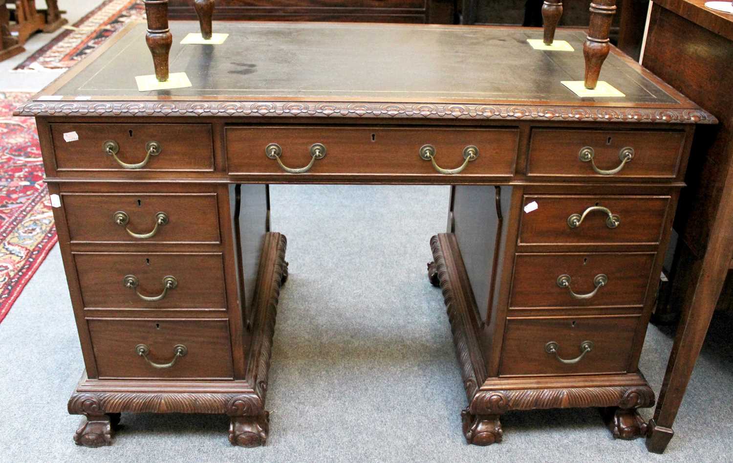 Lot 39 - A 20th Century Oak Lined Mahogany Pedestal...