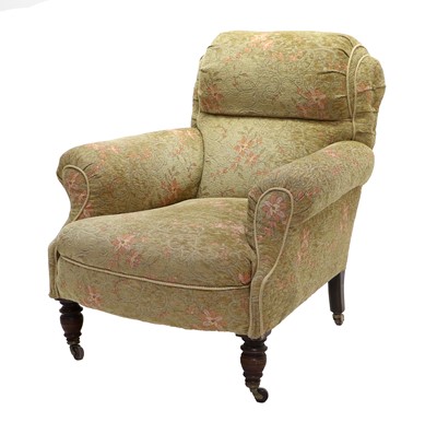 Lot 1201 - A Victorian Upholstered Armchair, late 19th...