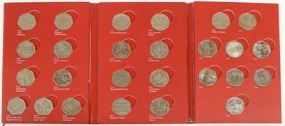 Lot 363 - 2x Royal Mint, Great British Coin Hunt Albums,...