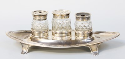 Lot 25 - A George III Silver Inkstand, by John Emes,...