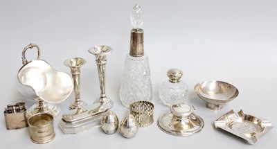 Lot 112 - A Collection of Assorted Silver and Silver...