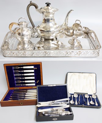 Lot 113 - A Collection of Assorted Silver and Silver...