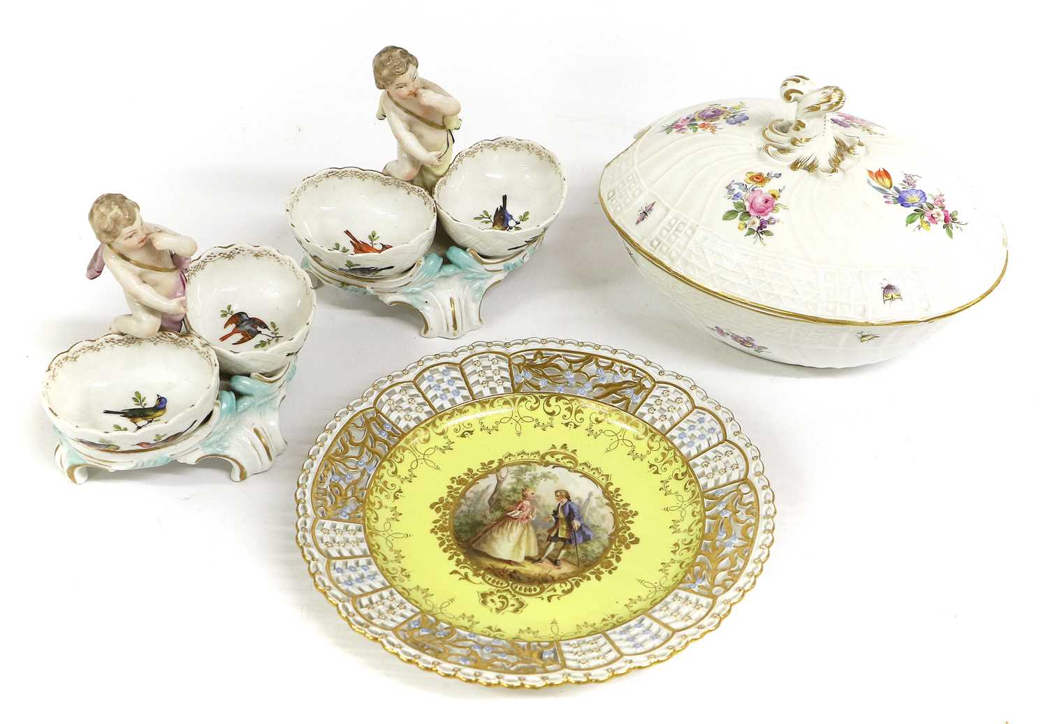 Lot 155 - A Meissen Porcelain Plate, early 20th century,...