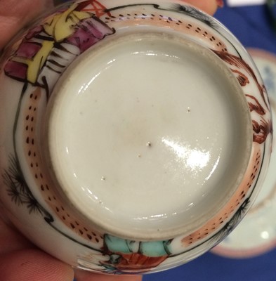 Lot 186 - Three Chinese Porcelain Teabowls and Saucers,...