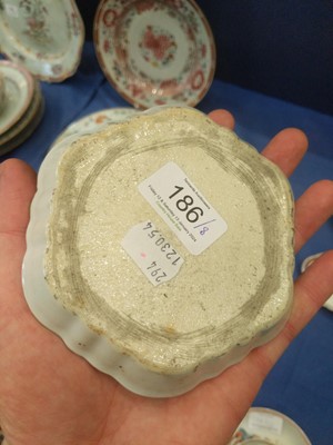 Lot 186 - Three Chinese Porcelain Teabowls and Saucers,...