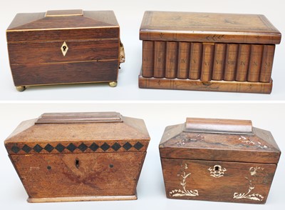 Lot 225 - A Sorrento Ware Inlaid Work Box; together with...