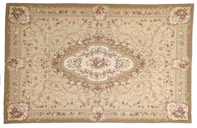 Lot 1035 - Chinese Needlepoint Carpet of Aubusson Design,...