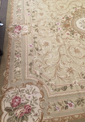 Lot 1035 - Chinese Needlepoint Carpet of Aubusson Design,...