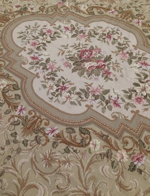 Lot 1035 - Chinese Needlepoint Carpet of Aubusson Design,...