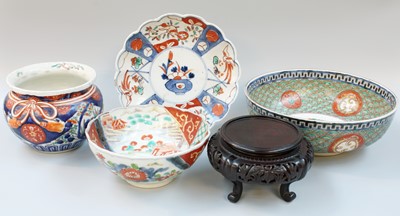 Lot 235 - A Japanese Imari Porcelain Bowl, Meiji period;...