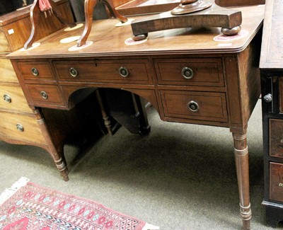 Lot 1253 - A 19th Century Five Drawer Mahogany Dressing...