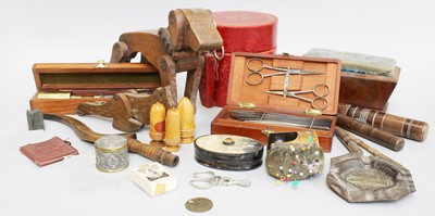 Lot 251 - Assorted Collectables, including a leather...