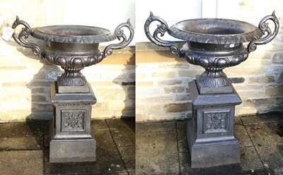 Lot 732 - A Pair of Victorian-Style Cast Metal Garden...