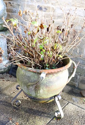 Lot 679 - A 20th Century Cauldron-Shape Terracotta...