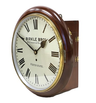 Lot 662 - A Mahogany 12-inch Wall Timepiece, signed...