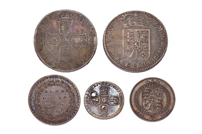 Lot 56 - Small Selection of English Silver Coinage, 5...