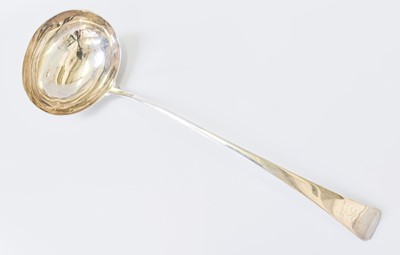 Lot 166 - A George III Silver Soup-Ladle, by George...