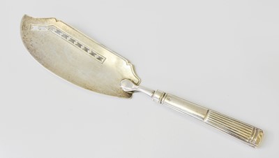 Lot 174 - A George III Silver Fish-Slice, The Blade by...