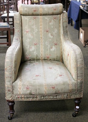 Lot 1290 - A 19th Century Armchair, with turned mahogany...