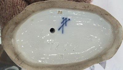 Lot 156 - A Matched Pair of Meissen Porcelain Figures,...