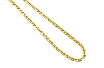 Lot 418 - A Fancy Link Chain, stamped '750', length 51cm