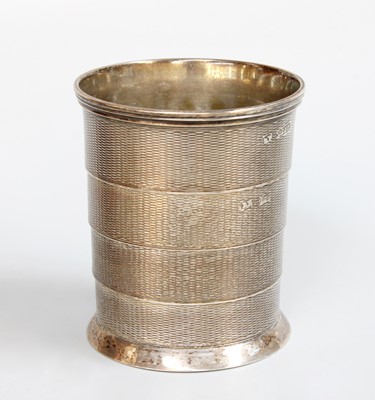 Lot 80 - A Victorian Silver Collapsible Beaker, by...
