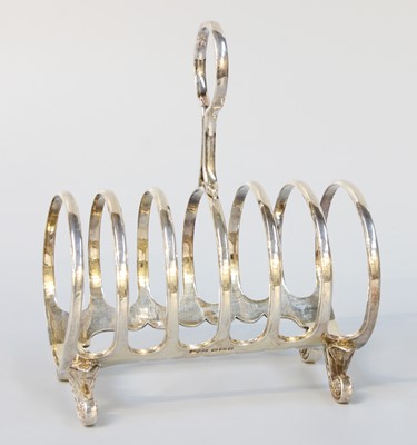 Lot 23 - A Victorian Silver Toastrack, by James Dixon...