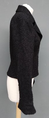 Lot 1097 - Chanel Black Boucle Wool and Mohair Fitted...