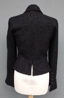Lot 1097 - Chanel Black Boucle Wool and Mohair Fitted...