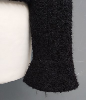 Lot 1097 - Chanel Black Boucle Wool and Mohair Fitted...