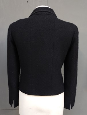 Lot 1094 - Chanel Navy and Black Woven Cashmere Jacket...