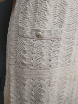 Lot 1096 - Chanel Clothing comprising a cream cotton...