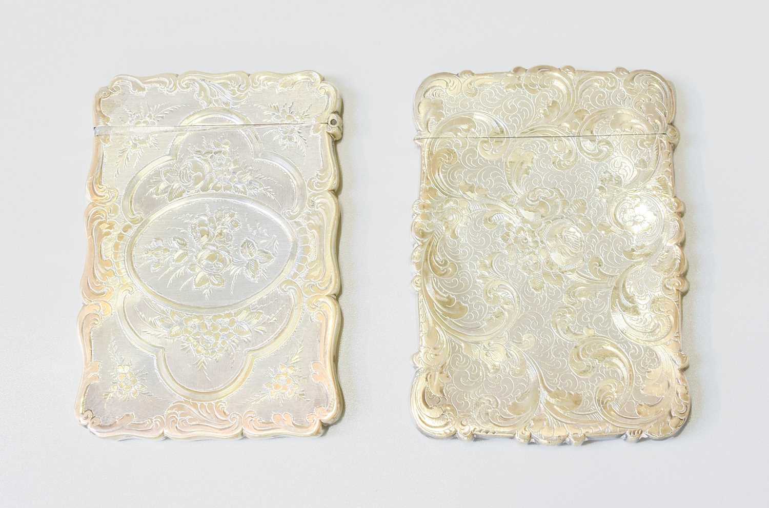 Lot 178 - Two Victorian Silver Card-Cases, One by...
