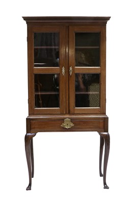 Lot 1166 - A George III Mahogany Cabinet on Stand, late...