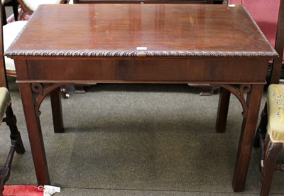 Lot 1282 - A George III Mahogany Side Table, 107cm by...