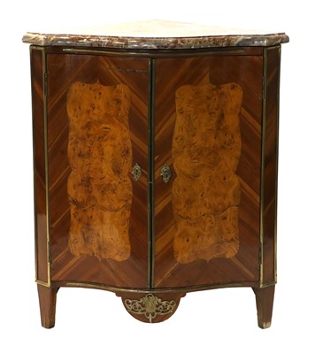 Lot 1315 - A French Provincial Louis XV Walnut and Burr...