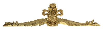 Lot 1328 - A George III Carved Giltwood Pelmet, early...