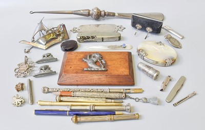 Lot 152 - A Collection of Assorted Silver, Objects of...